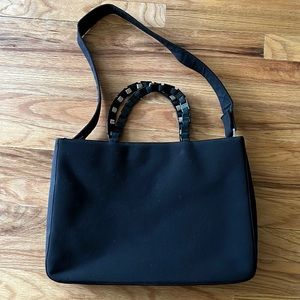 Late 90s black nylon Ferragamo bag